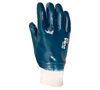 Juba - Guante nitrilo dorso cubierto elastico/a talla 9 azul