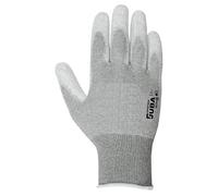 Juba - Guante nylon +fibra carbono poliuretano talla 6