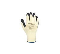 Juba - Guante poliester algodón palma latex negro talla 10