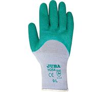 Juba - Guante sin costuras anticorte poliamida+algodón latex 7 verde