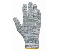 Juba - Guante sin costuras poliester+algodón talla m gris