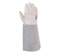 Juba - Guante soldar/ado piel manguito refuerzo natural talla 8