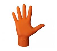 JUBA Guantes de nitrilo Agility Grip Naranja sin polvo 50 unidades Talla 11
