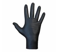 JUBA Guantes de nitrilo Agility Grip Negro sin polvo 50 unidades talla 7