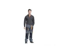 Juba Pantalón largo multibolsillos 65% poliéster/35% algodón, Negro con detalles naranjas, S