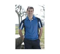 Juba Polo transpirable manga corta con bolsillo en el pecho, 100% pol, de 170 g/m², Azulina/marino/gris - SIZE: XL