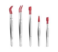 Jubepk Art Tweezers Tool, Precision Craft, Fine Tip Straight Tweezer, Jewelry Making Tools for Stickers, Scrapbooking, Lashes, Crafts, Model Building, Electronics, Nail, Beading, 7.48x2.76 Inches