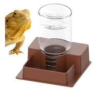 Jubepk Automatic Water Feeder, Leak Proof Bowl, Wide Mouth Drinking Dish with Stable Base, Feeding Bowl with Easy Clean Design, Tank Garden Yard Accessory Secure Hydration, Lizard Snake Bearded