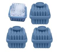 Jubepk Bandejas de hielo para congelador, contenedor de silicona reutilizable portátil, máquina de hielo rápida, para whisky, cócteles, bebidas, refrigerador, hogar, comedor, interior, casa familiar