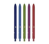 Jubepk Bolígrafos de tinta de gel, Series Writing Tools, juego de 5 unidades, bolígrafos finos lisos, estación creativa para mujeres, hombres, escuela, diario, toma de notas, esquemas, planificación