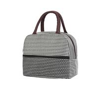 Jubepk Bolsa para el almuerzo con asa | con bolsillo de malla y compartimento aislante, versátil bolsa de almuerzo para mujer - Snack,