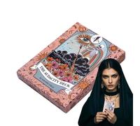 Jubepk Cartas de Tarot para Principiantes, mazo temático de Coraje Divertido 37X, Juego de Cartas de Tarot de espíritu Positivo para adivinación Diaria, meditación, astrología, y Crecimiento