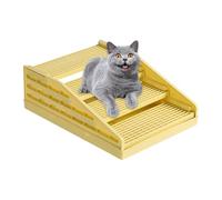 Jubepk Cat Litter Mat de Rejilla Ancha Antideslizante y Ajustable 2 Capas