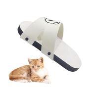 Jubepk Cat Scratching Board, Slippers Shape Cats Scratcher, Panda Pattern Pet Toy, Solid Cardboard Pad for Small, Medium, Large Kitten, Home, Pets Bed, Living Room, House, 19.69x10.63 Inches