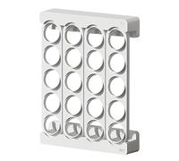 Jubepk Coffee Pod Storage Rack, Countertop Pod Holder, Display Rack, Flexible Organization, Space-Saving Design, 12.6x9.65x1.65 inches Ideal for Kitchen, Bar Use, White and Black