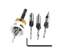 Jubepk Counter Sink Drill Bit Wood, Bits Adjustable Low Friction Depth, Hex Shank Heavy Duty Quick Change Tool for Woodworking, Carpentry, Cabinet Making, 3.14 X 1.18 Pulgadas
