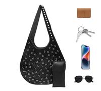 Jubepk Daily Life - Bolsa de piel para mujer, 40,5 x 41 x 1 cm, para vida diaria, viajes, trabajo, compras, Negro , Siehe Beschreibung