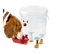 Jubepk Dispensador de agua para perros, fuente de alimentación con diseño de sonrisa, dispensador de agua para perros pequeños, para cocina, hogar, balcón, refugio, apartamento, dormitorio