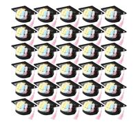 Jubepk Graduation Candy Cards - 30 Pieces Party Treat Box Featuring Tassel Graduation Hat Design, Perfect for Students, Teachers, Table Centerpieces, School Events, Parties, and Celebration Favors