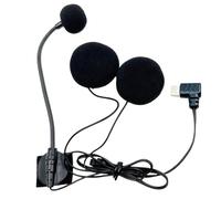 Jubepk Helmet Microphone Motorcycle Audio Gear, Noise-Cancelling Waterproof Type-C Plug High-Definition for Half-Face Helmet Compatible and Riding, Vlogging, Filming