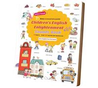 Jubepk Libro Infantil de Inglés Parlante | Juguete de Lectura con Más de 500 Palabras,Libros de Sonido Interactivos con Audio,Para Desarrollo del Lenguaje y Auditivo, Escuela, Aula, Biblioteca, Juego