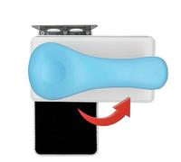 Jubepk Limpiador de vidrio magnético para peceras,Imán limpiador para peceras | Raspador de algas para peceras,Limpiador de vidrio para pecera, raspador de algas para pecera de acuario, cepillo