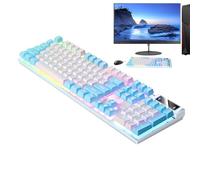Jubepk Luminous Desktop Keyboard, Wired Mechanical Keys, Pc Keyboards