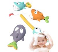 Jubepk Magnetic Fishing Toys Set, Fun Pool Toys Kids, 9.13x5.2x3.23 Inches, Portable Educational Activity, Colorful Interactive Game Boys and Girls for Summer Play, Multicolor