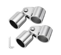 Jubepk Marina Canopy Hardware, acero inoxidable Boat Top Brackets Antirust Awning Fixings Set for Sunshade Support Pole Mounts, , Yate, Deck, Side Rail, Outdoor Use