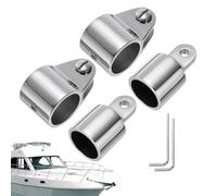 Jubepk Marina Canopy Hardware, acero inoxidable Boat Top Brackets Antirust Awning Fixings Set for Sunshade Support Pole Mounts, , Yate, Deck, Side Rail, Outdoor Use