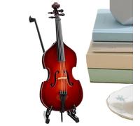 Jubepk Miniature Violonchelos de Madera | Escultura Decorativa de Instrumento Musical Clásico para el Hogar,Modelo de Instrumento Musical Decorativo - para Escritorio, Vitrina, Estantería, Dormitorio,