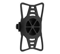 Jubepk Motorcycle Phone Stand, Rotatable Silicone Bike Mount, Elastic Scooter Cellphone Holder Clamp for Devices, Scooters, Mountain Bike, Handlebar, Travel, 9.25x5.43 Inches