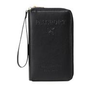 Jubepk Passport Holder, Passport Book Holders, PU Leather Multi Card Slot, Portable Waterproof, Document Organizer Wallet Purse for Men, Women, Airport, Airplane, Cruise, Road Trip, Vacation Use