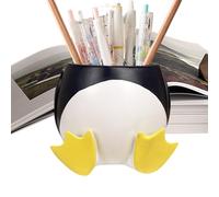 Jubepk Penguin Plant Pot, Printed Planter, Inner Flower Vase, Drainage Hole Design for Indoor, Living Room, Bedrooms, Windowsill, Patio, Balcony, Gardens, Desktop, Dorms, 3.54x3.94 Inches