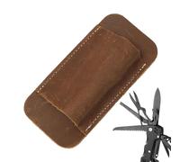 Jubepk Pocket Knives Sheath, Leather Compact Draw Knives Holster, Vintage Accessories Holder Case 4.65x2.24 Inches for Everyday Carry or Outdoor Adventures