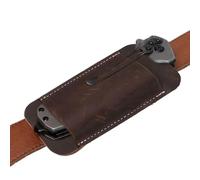 Jubepk Pocket Knives Sheath, Leather Compact Draw Knives , Vintage Accessories Holder Case 4.65x2.24 inches for Everyday Carry or Outdoor Adventures