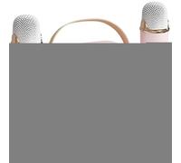 Jubepk Portable Karaoke Speaker Microphone, Wireless Karaoke Mic for Adults, Portable Home Entertainment Mic Speaker Set with Charging Cable Portable