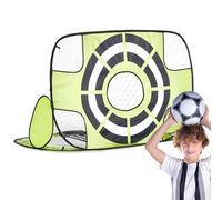 Jubepk Red de destino de fútbol | Exterior plegable para fútbol y baloncesto objetivo | Red deportiva de entrenamiento - para niños, parque, jardín, terraza, césped