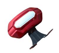 Jubepk Respaldo de motocicleta - Almohadilla acolchada para bicicleta - Reposapiés trasero desmontable, accesorios Road Glide para respaldo del pasajero para scooter