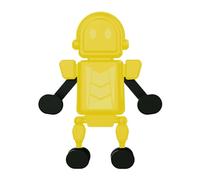 Jubepk Robot Shape Cellphone Holder, Car Phone Stand, 4.53x5.47x1.18 inches Auto Smartphone Cradle, Car Vent Phone Mount, Secure Grip, Adjustable, Perfect for Vehicle and Truck