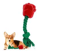 Jubepk Rose Dog Toy, Plush Squeaky Puzzle, 6 Inches Interactive Flower with Soft Fabric, Pet Chew Accessory with Gentle Bite, Puppy Companion for Daily Play Birthday Holiday Calming Boredom