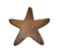 Jubepk Seashell Display Box - Clear Starfish Shaped Case for Elegant Collection Storage, Transparent View with Dust Protection, Nursery Home Table Use, Acrylic Material, 8.5x7.72x0.83 inches