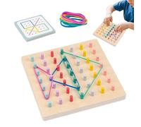 Jubepk Stacking Peg Board Toy, Geometric Learning Game, Color Matching Pegboard for Early Skill Building, Durable Child Safe Design, Preschool Educational Playset, Home School Activity for Boy