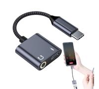Jubepk To 3.5mm Adapter - 2-in-1 Audio Dongle Apparatus, Fast-Charging Interface Cable, Precision Multimedia Hardware For Smartphones And Tablets, High-Fidelity Audio Connector Instrument