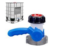 Jubepk Tote Valve, Threaded Connector, Heavy Duty Tank Adapter, Leak Proof Replacement Fitting, Liquid Control for Home, Garage, Gardens, Industrial, Factory, Workshop, 5.16x2.44 Inches