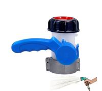 Jubepk Tote Valve, Threaded Connector, Heavy Duty Tank Adapter Leak Proof Replacement Fitting, Liquid Control for Home, Garage Gardens, Industrial, Factory, Workshop, 5.16x2.44 pulgadas