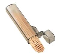 Jubepk Travel Toothpick Holder, Portable Transparent Toothpick Case, Lightweight Organizer Box, Durable Tooth Pick Container, Secure Lid Design For Outdoor, Kitchen, Restaurant Supplies