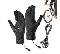 Jubepk USB Heated Gloves, Heating Mitts, Screen Touch Winter Thermal, Insulated Wearable Warmers for Cycling, Skiing, Snowboarding, Hiking, Driving, Outdoor Commuting, Cold Weather Gear Use