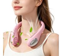 Jubepk Ventilador de cuello portátil de 3 velocidades, sin aspas, recargable por USB