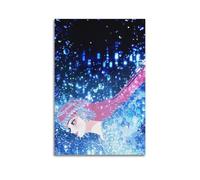 JUBHGGU Póster decorativo de la película de anime de la princesa de pecas, póster de pared e imagen artística moderna para decoración de dormitorio familiar, 40 x 60 cm